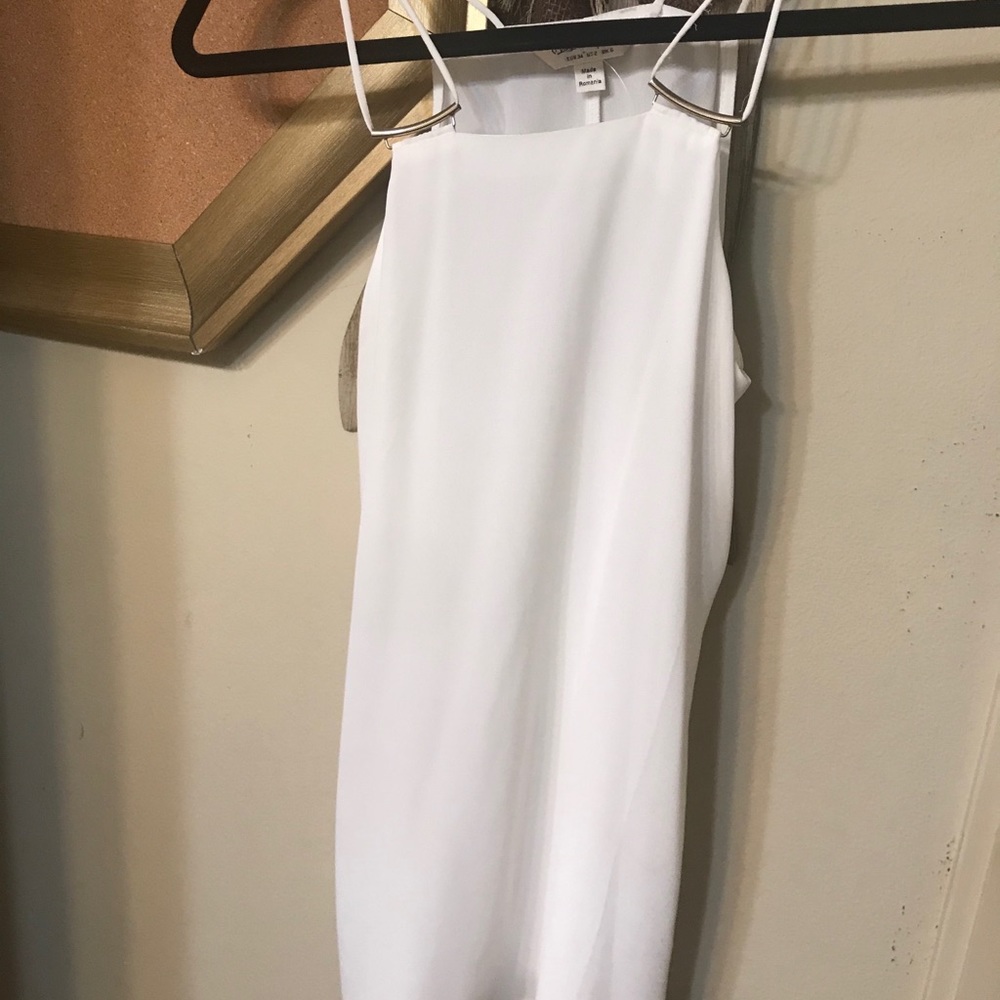 Dressy white tank